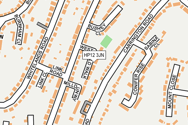 HP12 3JN map - OS OpenMap – Local (Ordnance Survey) HP12 3JN map - OS OpenMap – Local (Ordnance Survey)