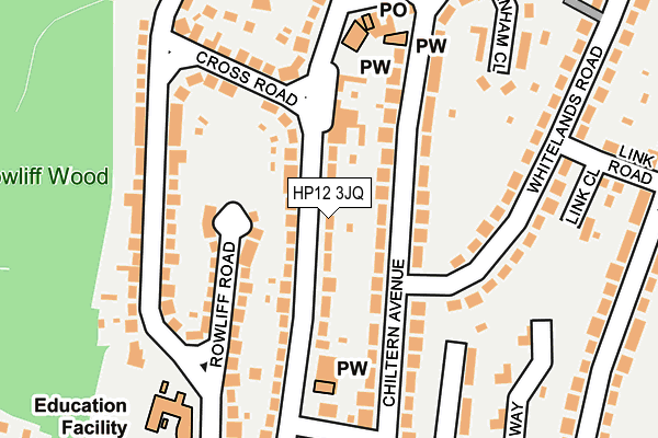 HP12 3JQ map - OS OpenMap – Local (Ordnance Survey) HP12 3JQ map - OS OpenMap – Local (Ordnance Survey)