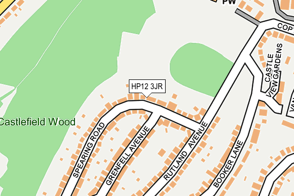 HP12 3JR map - OS OpenMap – Local (Ordnance Survey) HP12 3JR map - OS OpenMap – Local (Ordnance Survey)