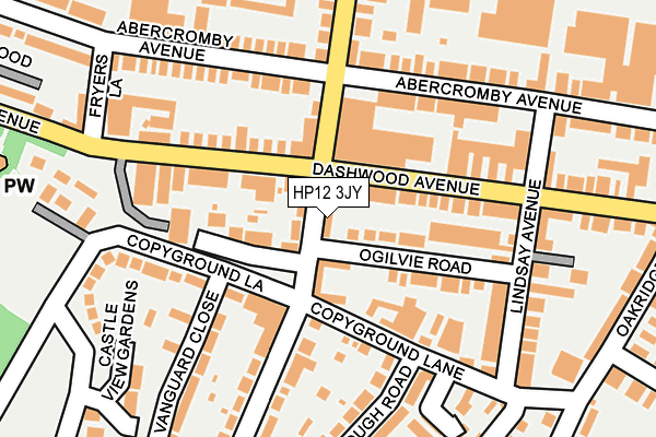 HP12 3JY map - OS OpenMap – Local (Ordnance Survey) HP12 3JY map - OS OpenMap – Local (Ordnance Survey)