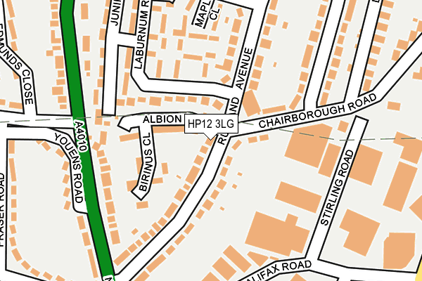 HP12 3LG map - OS OpenMap – Local (Ordnance Survey) HP12 3LG map - OS OpenMap – Local (Ordnance Survey)