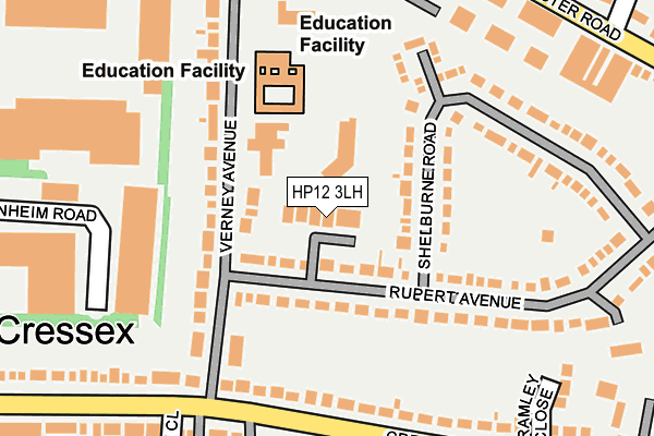 HP12 3LH map - OS OpenMap – Local (Ordnance Survey) HP12 3LH map - OS OpenMap – Local (Ordnance Survey)