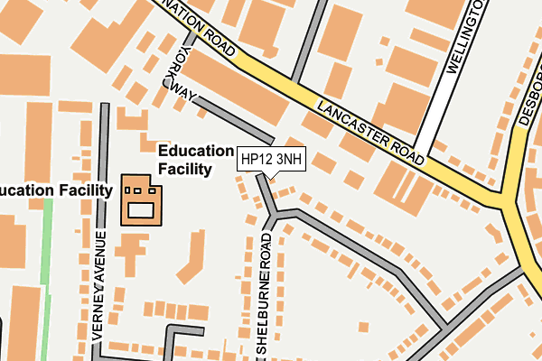 HP12 3NH map - OS OpenMap – Local (Ordnance Survey) HP12 3NH map - OS OpenMap – Local (Ordnance Survey)