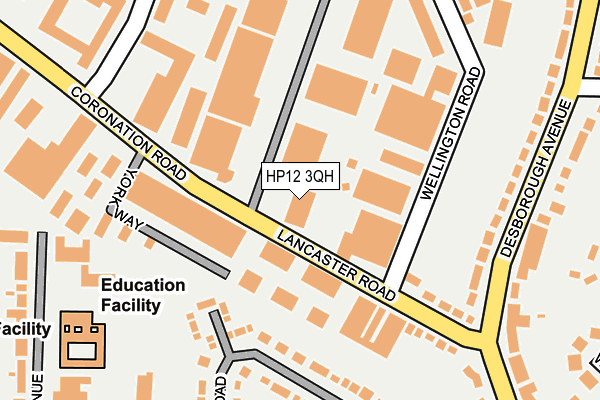 HP12 3QH map - OS OpenMap – Local (Ordnance Survey) HP12 3QH map - OS OpenMap – Local (Ordnance Survey)