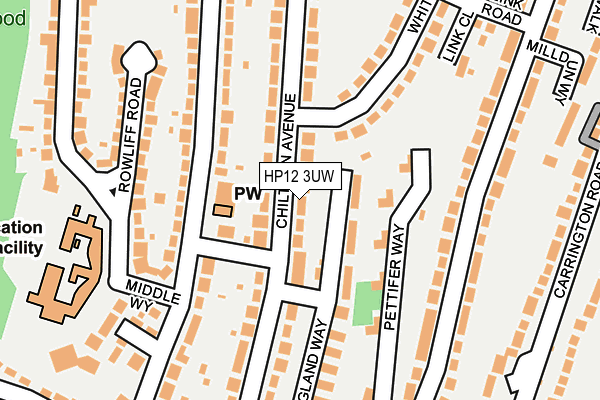 HP12 3UW map - OS OpenMap – Local (Ordnance Survey) HP12 3UW map - OS OpenMap – Local (Ordnance Survey)