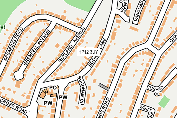 HP12 3UY map - OS OpenMap – Local (Ordnance Survey) HP12 3UY map - OS OpenMap – Local (Ordnance Survey)