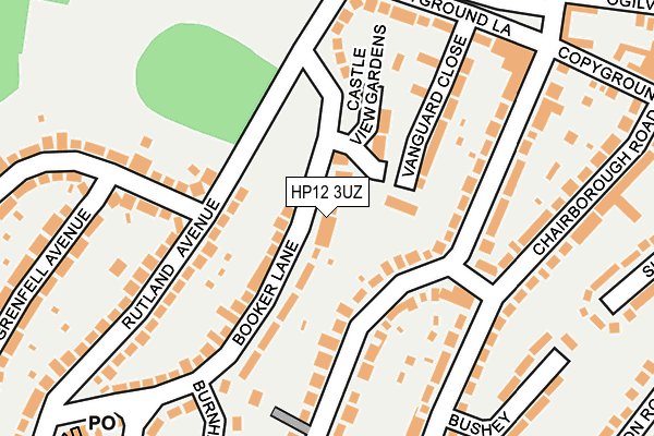 HP12 3UZ map - OS OpenMap – Local (Ordnance Survey) HP12 3UZ map - OS OpenMap – Local (Ordnance Survey)