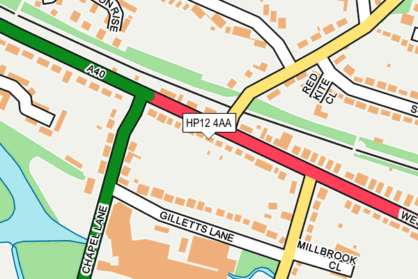 HP12 4AA map - OS OpenMap – Local (Ordnance Survey) HP12 4AA map - OS OpenMap – Local (Ordnance Survey)