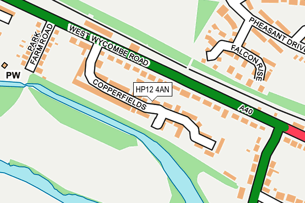 HP12 4AN map - OS OpenMap – Local (Ordnance Survey) HP12 4AN map - OS OpenMap – Local (Ordnance Survey)