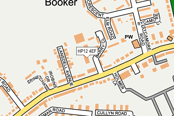 HP12 4EF map - OS OpenMap – Local (Ordnance Survey) HP12 4EF map - OS OpenMap – Local (Ordnance Survey)
