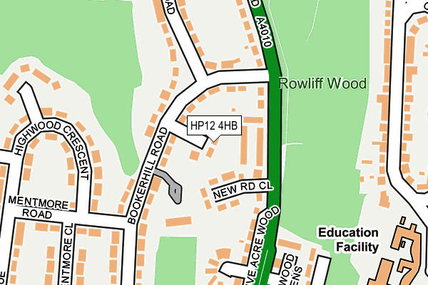 HP12 4HB map - OS OpenMap – Local (Ordnance Survey) HP12 4HB map - OS OpenMap – Local (Ordnance Survey)