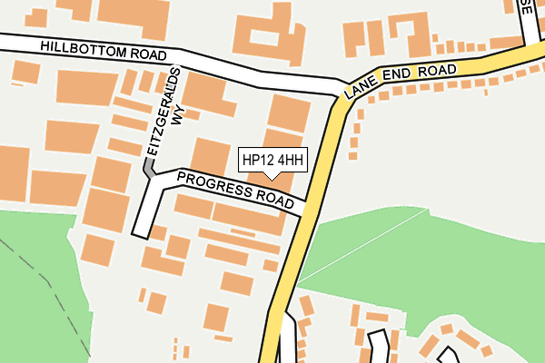 HP12 4HH map - OS OpenMap – Local (Ordnance Survey) HP12 4HH map - OS OpenMap – Local (Ordnance Survey)