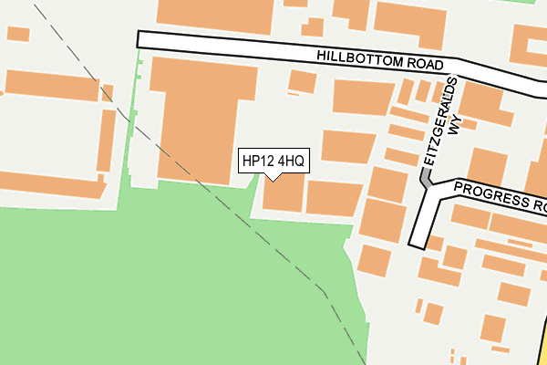 HP12 4HQ map - OS OpenMap – Local (Ordnance Survey) HP12 4HQ map - OS OpenMap – Local (Ordnance Survey)