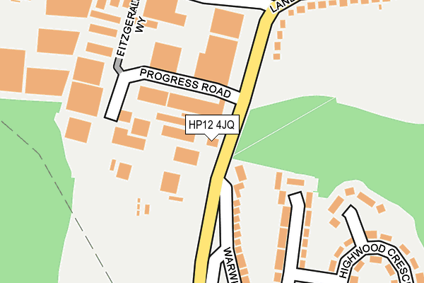 HP12 4JQ map - OS OpenMap – Local (Ordnance Survey) HP12 4JQ map - OS OpenMap – Local (Ordnance Survey)