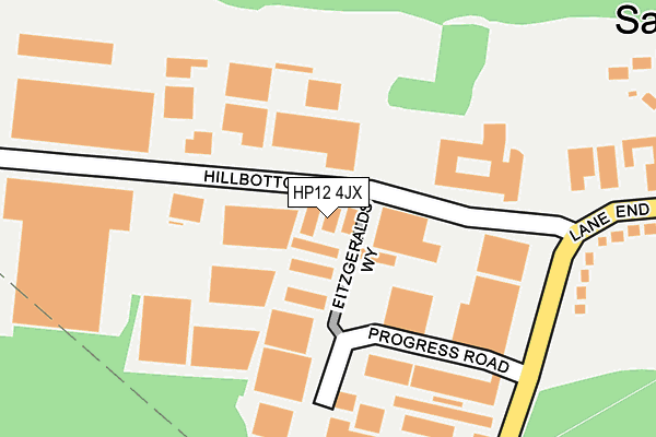 HP12 4JX map - OS OpenMap – Local (Ordnance Survey) HP12 4JX map - OS OpenMap – Local (Ordnance Survey)