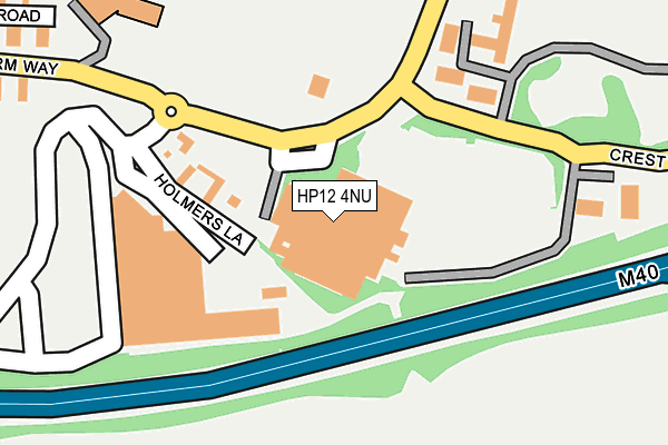 HP12 4NU map - OS OpenMap – Local (Ordnance Survey) HP12 4NU map - OS OpenMap – Local (Ordnance Survey)