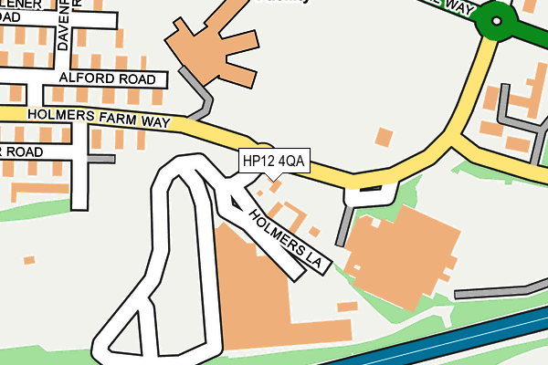 HP12 4QA map - OS OpenMap – Local (Ordnance Survey) HP12 4QA map - OS OpenMap – Local (Ordnance Survey)