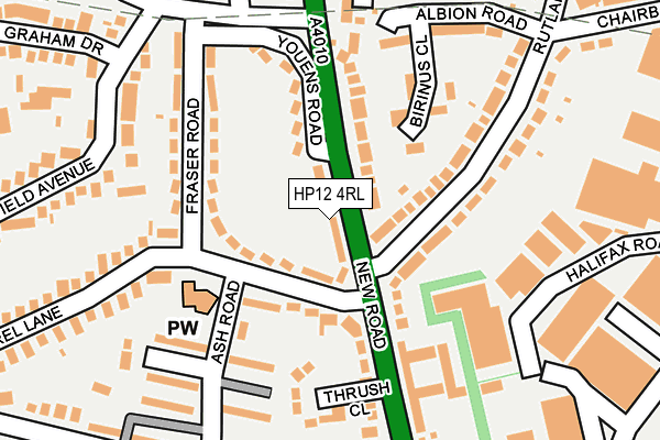 HP12 4RL map - OS OpenMap – Local (Ordnance Survey) HP12 4RL map - OS OpenMap – Local (Ordnance Survey)