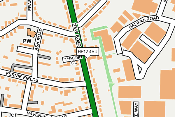HP12 4RU map - OS OpenMap – Local (Ordnance Survey) HP12 4RU map - OS OpenMap – Local (Ordnance Survey)