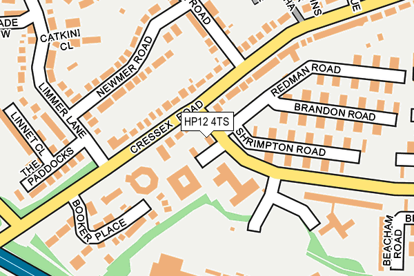 HP12 4TS map - OS OpenMap – Local (Ordnance Survey) HP12 4TS map - OS OpenMap – Local (Ordnance Survey)