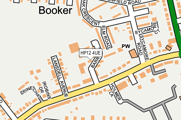 HP12 4UE map - OS OpenMap – Local (Ordnance Survey)