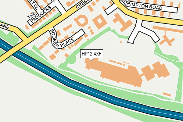HP12 4XF map - OS OpenMap – Local (Ordnance Survey) HP12 4XF map - OS OpenMap – Local (Ordnance Survey)