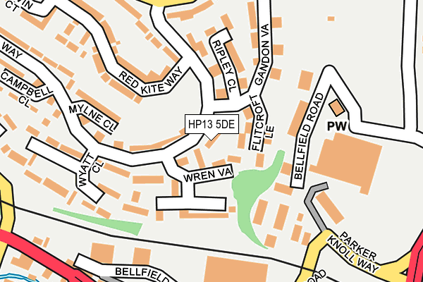 HP13 5DE map - OS OpenMap – Local (Ordnance Survey) HP13 5DE map - OS OpenMap – Local (Ordnance Survey)