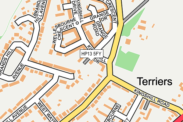 HP13 5FY map - OS OpenMap – Local (Ordnance Survey) HP13 5FY map - OS OpenMap – Local (Ordnance Survey)