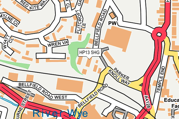 HP13 5HG map - OS OpenMap – Local (Ordnance Survey)