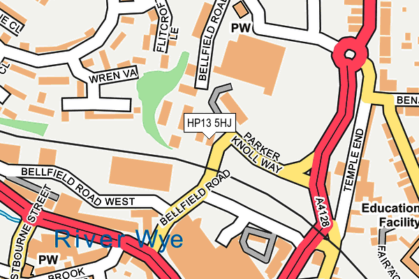 HP13 5HJ map - OS OpenMap – Local (Ordnance Survey) HP13 5HJ map - OS OpenMap – Local (Ordnance Survey)