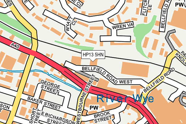 HP13 5HN map - OS OpenMap – Local (Ordnance Survey) HP13 5HN map - OS OpenMap – Local (Ordnance Survey)