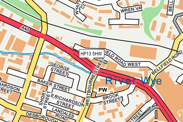 HP13 5HW map - OS OpenMap – Local (Ordnance Survey) HP13 5HW map - OS OpenMap – Local (Ordnance Survey)