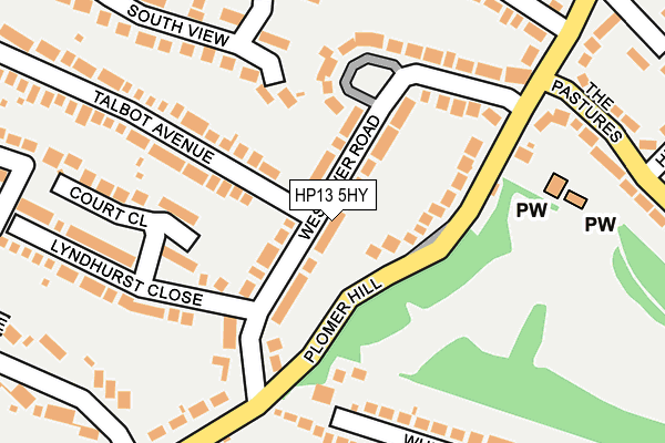 HP13 5HY map - OS OpenMap – Local (Ordnance Survey) HP13 5HY map - OS OpenMap – Local (Ordnance Survey)