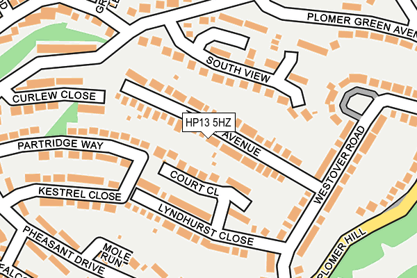 HP13 5HZ map - OS OpenMap – Local (Ordnance Survey) HP13 5HZ map - OS OpenMap – Local (Ordnance Survey)