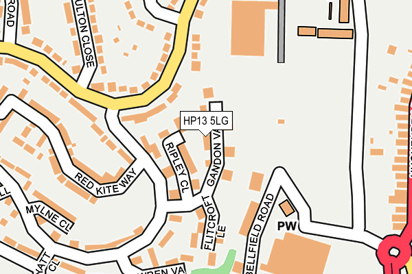 HP13 5LG map - OS OpenMap – Local (Ordnance Survey) HP13 5LG map - OS OpenMap – Local (Ordnance Survey)