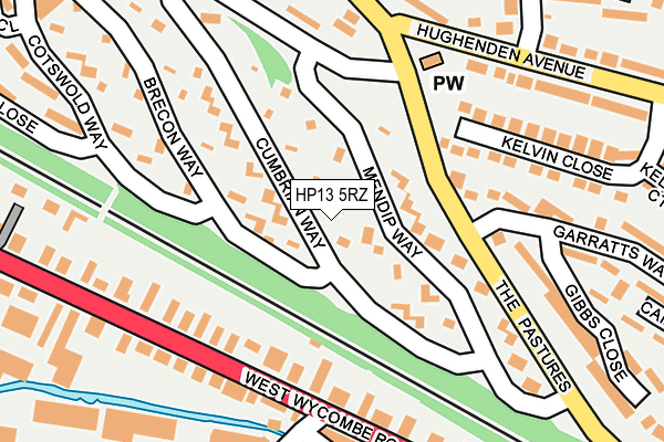 HP13 5RZ map - OS OpenMap – Local (Ordnance Survey) HP13 5RZ map - OS OpenMap – Local (Ordnance Survey)