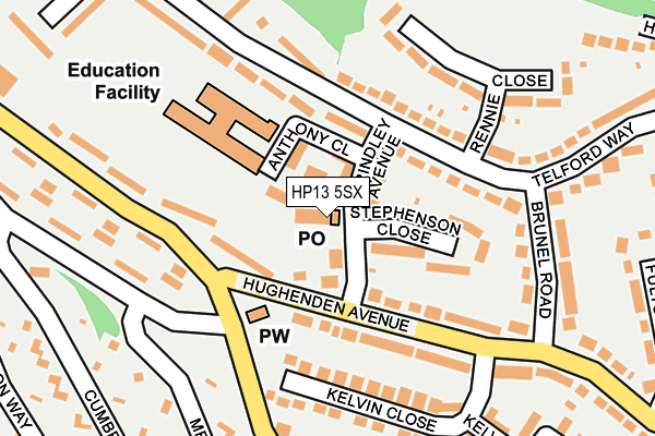 HP13 5SX map - OS OpenMap – Local (Ordnance Survey) HP13 5SX map - OS OpenMap – Local (Ordnance Survey)