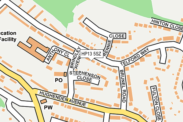 HP13 5SZ map - OS OpenMap – Local (Ordnance Survey) HP13 5SZ map - OS OpenMap – Local (Ordnance Survey)