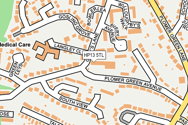 HP13 5TL map - OS OpenMap – Local (Ordnance Survey) HP13 5TL map - OS OpenMap – Local (Ordnance Survey)