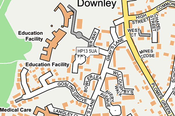 HP13 5UA map - OS OpenMap – Local (Ordnance Survey)