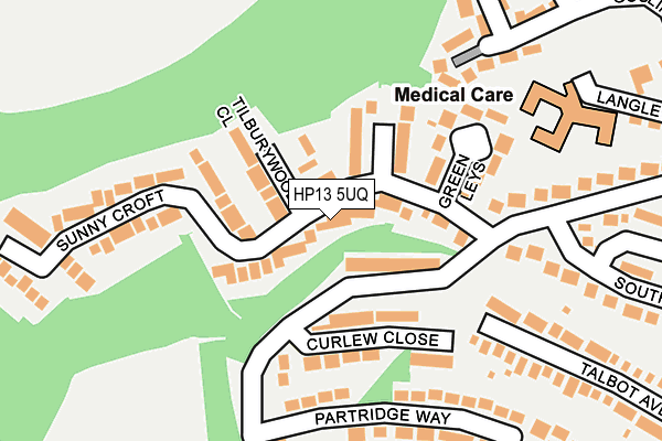 HP13 5UQ map - OS OpenMap – Local (Ordnance Survey) HP13 5UQ map - OS OpenMap – Local (Ordnance Survey)