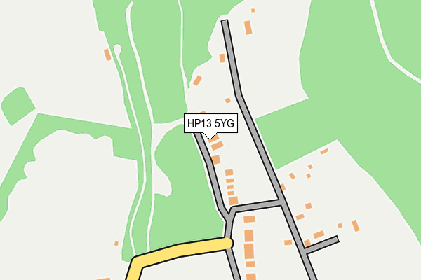 HP13 5YG map - OS OpenMap – Local (Ordnance Survey) HP13 5YG map - OS OpenMap – Local (Ordnance Survey)