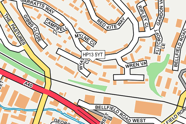 HP13 5YT map - OS OpenMap – Local (Ordnance Survey) HP13 5YT map - OS OpenMap – Local (Ordnance Survey)