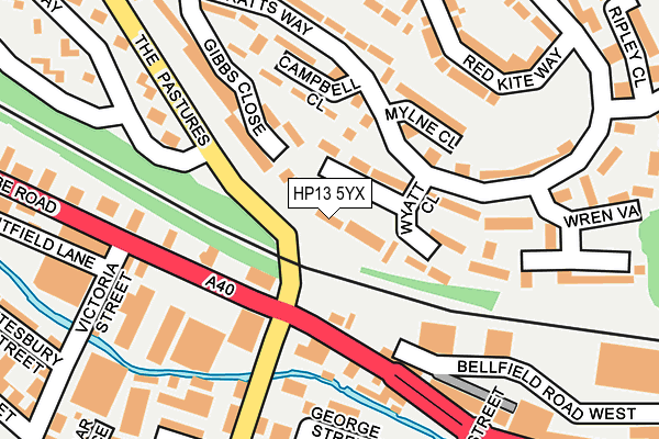 HP13 5YX map - OS OpenMap – Local (Ordnance Survey) HP13 5YX map - OS OpenMap – Local (Ordnance Survey)