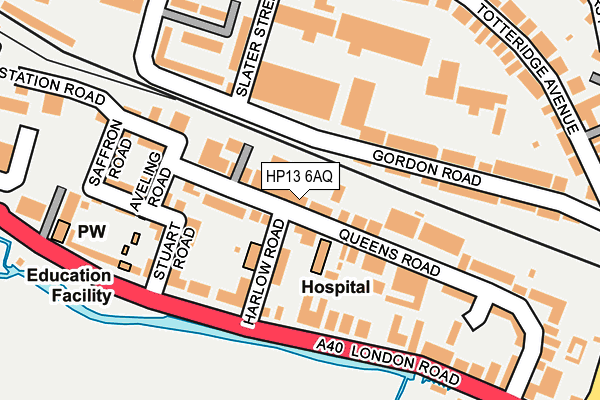 HP13 6AQ map - OS OpenMap – Local (Ordnance Survey)