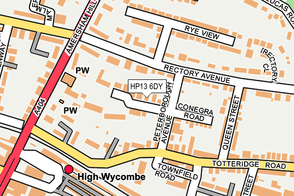 HP13 6DY map - OS OpenMap – Local (Ordnance Survey) HP13 6DY map - OS OpenMap – Local (Ordnance Survey)
