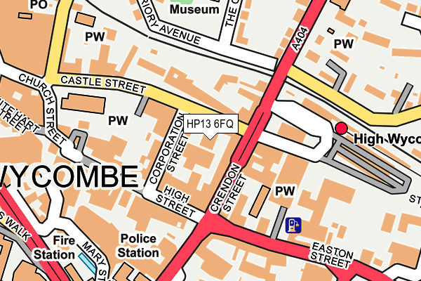 HP13 6FQ map - OS OpenMap – Local (Ordnance Survey) HP13 6FQ map - OS OpenMap – Local (Ordnance Survey)