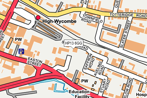 HP13 6GG map - OS OpenMap – Local (Ordnance Survey)