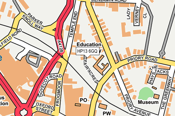 HP13 6GQ map - OS OpenMap – Local (Ordnance Survey) HP13 6GQ map - OS OpenMap – Local (Ordnance Survey)