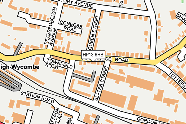 HP13 6HB map - OS OpenMap – Local (Ordnance Survey) HP13 6HB map - OS OpenMap – Local (Ordnance Survey)